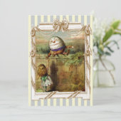 Humpty Dumpty en Alice blue en white strepen Kaart (Staand voorkant)