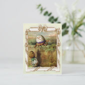 Humpty Dumpty en Alice Briefkaart (Staand voorkant)
