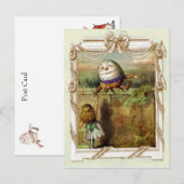 Humpty Dumpty en Alice Briefkaart (Voorkant / Achterkant)