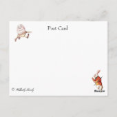 Humpty Dumpty en Alice Briefkaart (Achterkant)