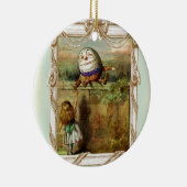 Humpty Dumpty en Alice Keramisch Ornament (Rechts)