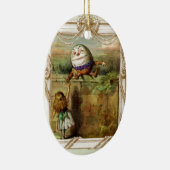 Humpty Dumpty en Alice Keramisch Ornament (Rechts)
