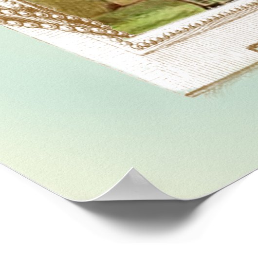 Humpty Dumpty en Alice Poster (Hoek)