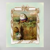 Humpty Dumpty en Alice Poster (Voorkant)