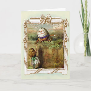 Humpty Dumpty en Alice Thank u Bedankkaart