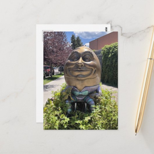 Humpty Dumpty Fairytale Postcard Briefkaart (Voorkant / Achterkant in situ)