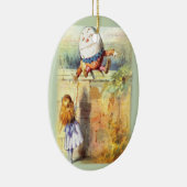 Humpty Dumpty First Kerstmis Keramisch Ornament (Rechts)