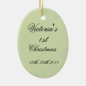 Humpty Dumpty First Kerstmis Keramisch Ornament (Achterkant)