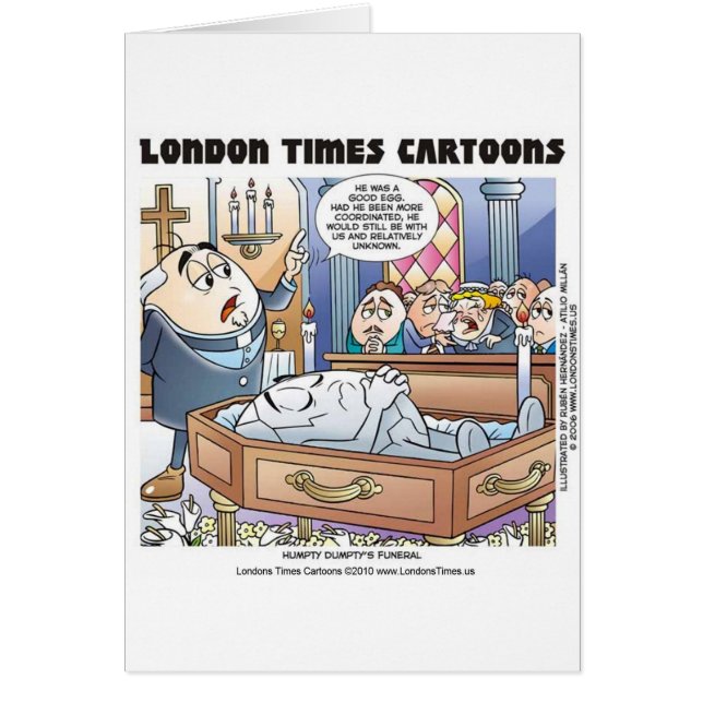 Humpty Dumpty Funeral Funny Gifts T - shirts Colle (Voorkant)