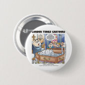 Humpty Dumpty Funeral Funny Gifts T - shirts Colle Ronde Button 5,7 Cm (Voorkant /achterkant)