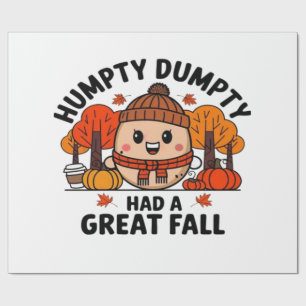 Humpty Dumpty, Grappige Thanksgiving Cadeaupapier