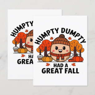 Humpty Dumpty, Grappige Thanksgiving Informatiekaartje