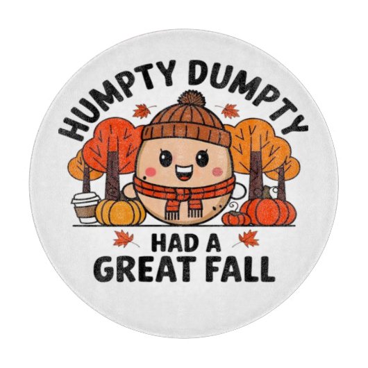 Humpty Dumpty, Grappige Thanksgiving Snijplank (Voorkant)