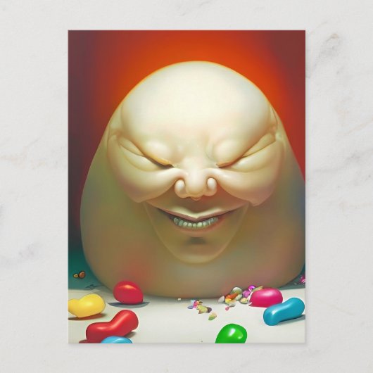 Humpty Dumpty Had a Great Jelly Bean Collection Briefkaart (Voorkant)