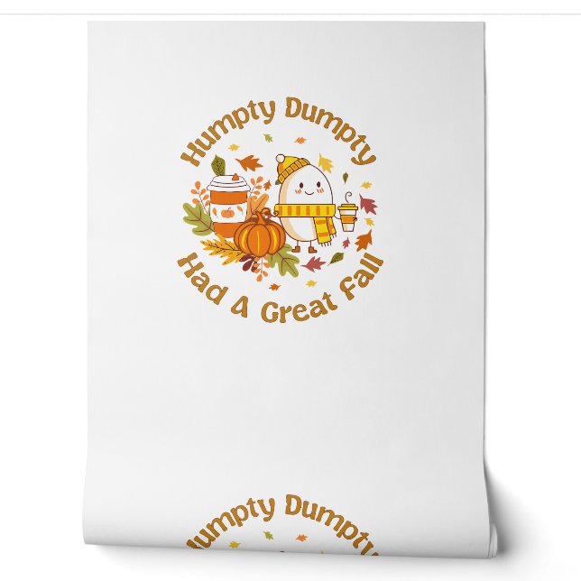 Humpty Dumpty had een geweldige Herfst Happy Herfs Behang (Afrollen)