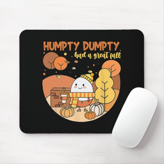 Humpty Dumpty had een geweldige Herfst Happy Herfs Muismat (Met muis)