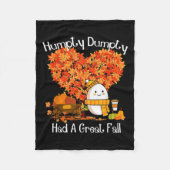 Humpty Dumpty had een geweldige Herfst herfstblade Fleece Deken (Voorkant)