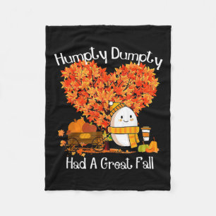 Humpty Dumpty had een geweldige Herfst herfstblade Fleece Deken