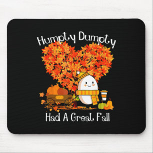 Humpty Dumpty had een geweldige Herfst herfstblade Muismat