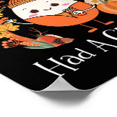 Humpty Dumpty had een geweldige Herfst pompoen val Poster (Hoek)