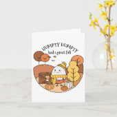 Humpty Dumpty had een grote Herfst Kaart (Gele Bloem)
