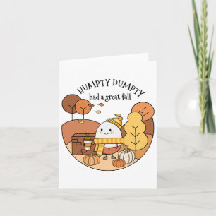 Humpty Dumpty had een grote Herfst Kaart