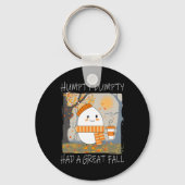 Humpty Dumpty had een grote Herfst najaar Thanksgi Sleutelhanger (Voorkant)