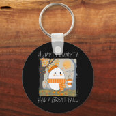 Humpty Dumpty had een grote Herfst najaar Thanksgi Sleutelhanger (Voorkant)