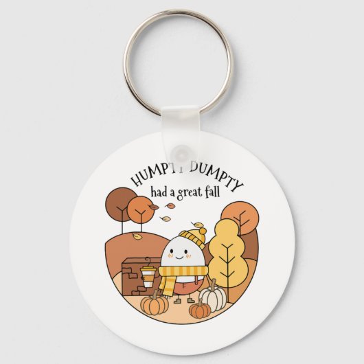Humpty Dumpty had een grote Herfst Sleutelhanger (Voorkant)