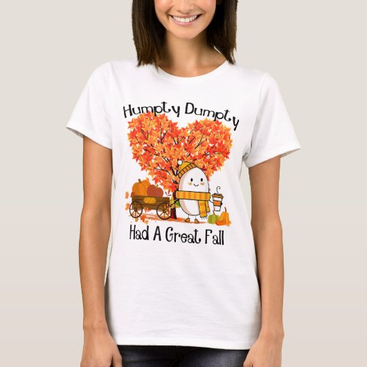 Humpty Dumpty had een grote Herfst T-shirt (Voorkant)