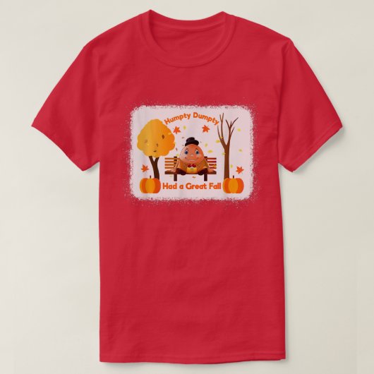 Humpty Dumpty had een grote Thanksgiving in de Her T-shirt (Design voorkant)