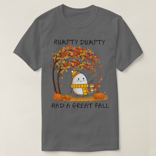 Humpty Dumpty had een grote Thanksgiving in de Her T-shirt (Design voorkant)