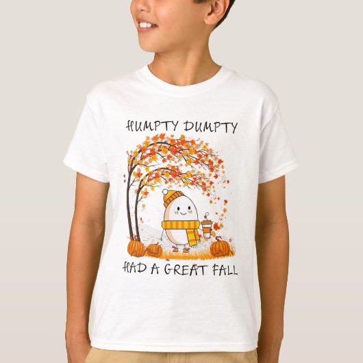 Humpty Dumpty had een grote Thanksgiving in de Her T-shirt (Voorkant)