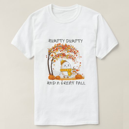Humpty Dumpty had een grote Thanksgiving in de Her T-shirt (Design voorkant)