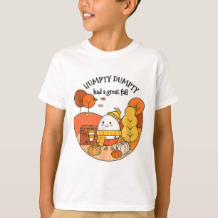 Humpty Dumpty Had Een Grote Val Dankzeging Herfst T-shirt