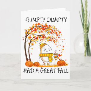 Humpty Dumpty Had Een Grote Val Grappige Ei Thanks Kaart