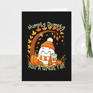 Humpty Dumpty Had Een Grote Val Herfst Halloween T Kaart