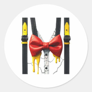 Humpty Dumpty Halloween kostuum gekraakt ei Ronde Sticker