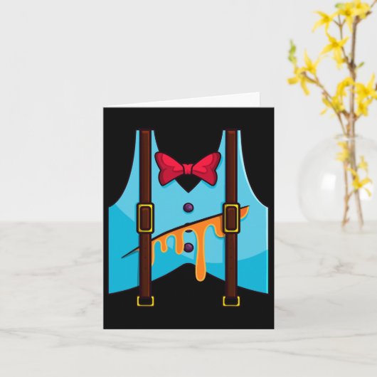 Humpty Dumpty Halloween Kostuum Kaart (Gele Bloem)