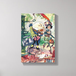 Humpty Dumpty in Wonderland Canvas Afdruk