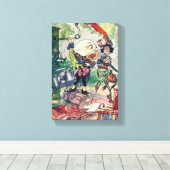 Humpty Dumpty in Wonderland Canvas Afdruk (Insitu (Houten vloer))