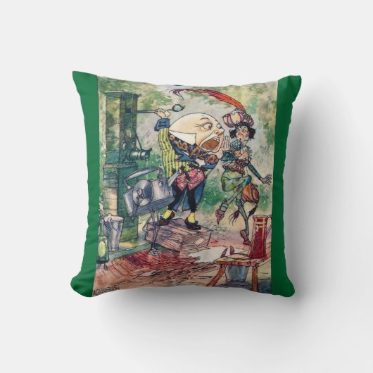 Humpty Dumpty in Wonderland Kussen (Voorkant)