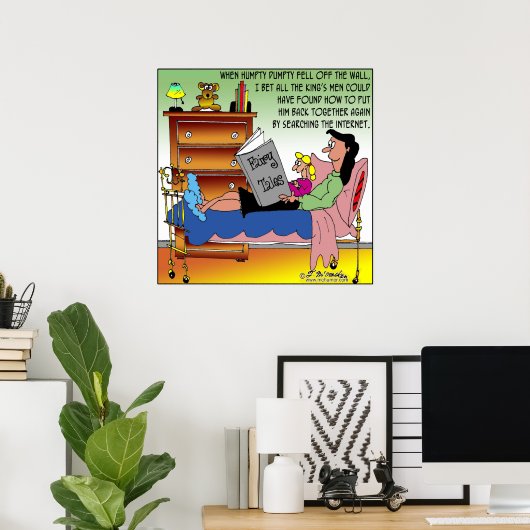 Humpty Dumpty & Internet Poster (Thuiskantoor)