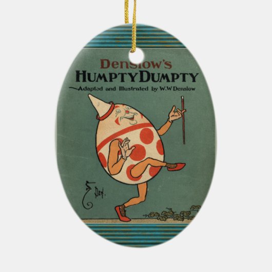 Humpty Dumpty Keramisch Ornament (Achterkant)