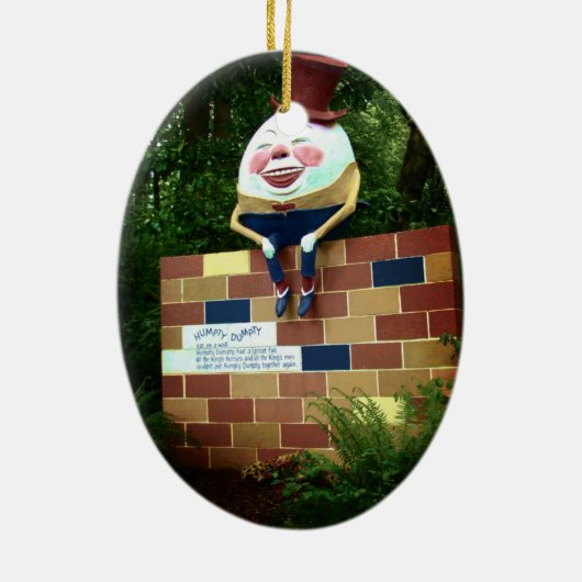 Humpty Dumpty Keramisch Ornament (Achterkant)