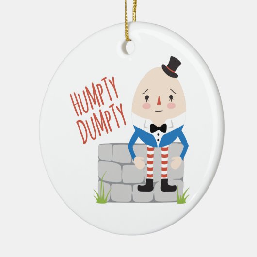 Humpty Dumpty Keramisch Ornament (Links)