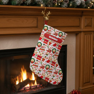 Humpty Dumpty Kerstmis Cute Aangepast Grote Kerstsok