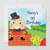 Humpty Dumpty kinder Cute Birthday Party Kaart (Voorkant)