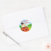 Humpty Dumpty kinderkamer Rhyme Thema Ronde Sticker (Envelop)