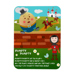 Humpty Dumpty kinderliedjes magneet